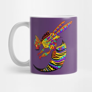 bee queen in honey mandala pattern beast Mug